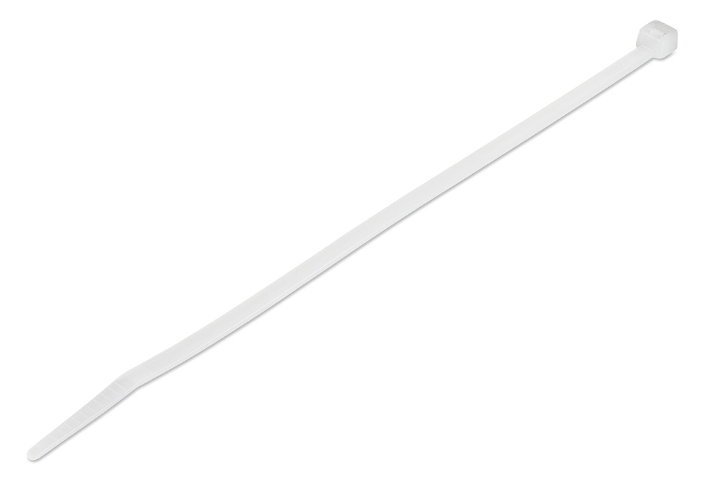POWERTECH δεματικά καλωδίων TIES-061, 400x7.5mm, λευκά, 100τμχ