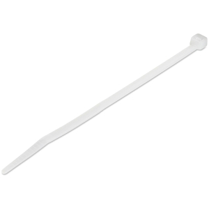 POWERTECH δεματικά καλωδίων TIES-065, 200x6.0mm, λευκά, 100τμχ