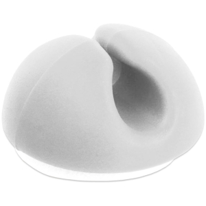 POWERTECH οργανωτές καλωδίων TIES-074, 1 θέση, Φ5mm, λευκό, 10τμχ