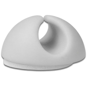 POWERTECH οργανωτές καλωδίων TIES-075, 1 θέση, Φ9mm, λευκό, 10τμχ