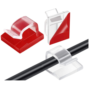 Οργανωτής καλωδίων TOOL-0090, 5x8mm, διαφανές, 50τμχ