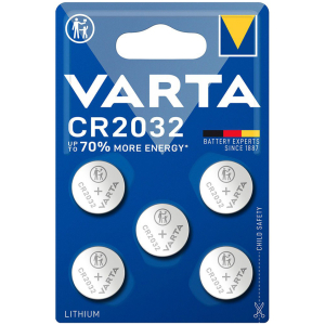VARTA μπαταρία λιθίου CR2032, 3V, 5τμχ