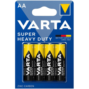 VARTA μπαταρίες Zinc Carbon Super Heavy Duty, AA/R6P, 1.5V, 4τμχ