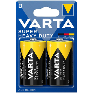 VARTA μπαταρίες Zinc Carbon Super Heavy Duty, D/R20P, 1.5V, 2τμχ