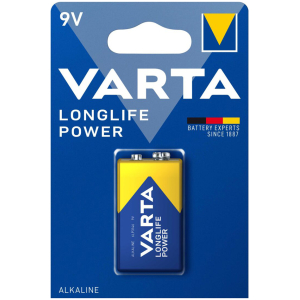 VARTA αλκαλική μπαταρία Longlife Power, 9V, 1τμχ