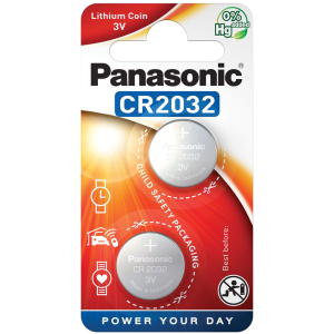 PANASONIC μπαταρία λιθίου, CR2032, 3V, 2τμχ