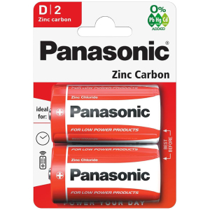 PANASONIC μπαταρίες Zinc Carbon, D/R20, 1.5V, 2τμχ