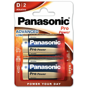 PANASONIC αλκαλικές μπαταρίες Pro Power, D/LR20, 1.5V, 2τμχ