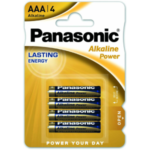 PANASONIC αλκαλικές μπαταρίες Alkaline Power, AAA/LR03, 1.5V, 4τμχ