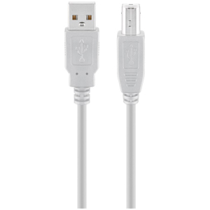 GOOBAY καλώδιο USB σε USB Type B 68714, 5m, 480Mbps, γκρι