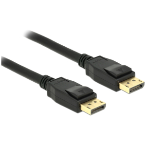 DELOCK καλώδιο DisplayPort 1.2 83805, 4K/60Hz, 21.6 Gbps, 1m, μαύρο