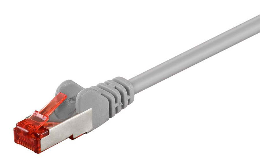 GOOBAY καλώδιο δικτύου 93650, CAT 6 S/FTP (PiMF), CCA, 7.5m, γκρι