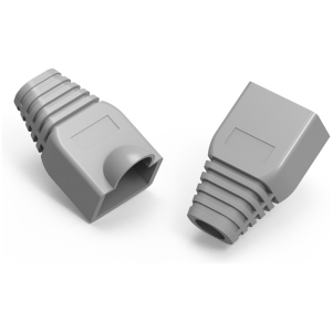 POWERTECH κάλυμμα για βύσμα δικτύου RJ45 CAB-N091, γκρι, 10τμχ