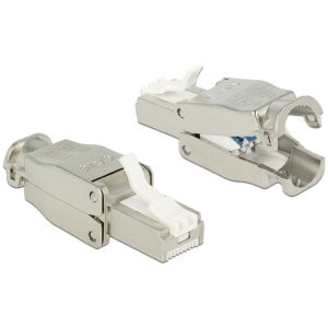 POWERTECH βύσμα δικτύου RJ45 CAB-N351, CAT 6A STP, tool-free, μεταλλικό