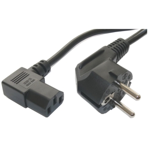 POWERTECH καλώδιο τροφοδοσίας Η/Υ & οθόνης P003, 3x0.75mm², 1.5m, μαύρο