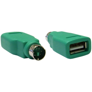 POWERTECH αντάπτορας USB 2.0 θηλυκό σε PS2 αρσενικό CAB-U021, πράσινος