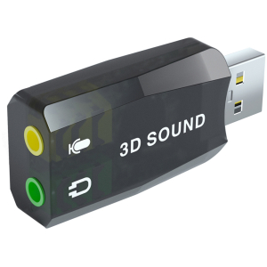 POWERTECH κάρτα ήχου USB CAB-U036, 5.1CH, έξοδος μικροφώνου & ακουστικού