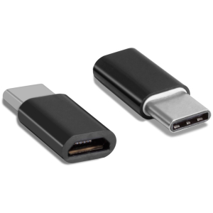POWERTECH αντάπτορας USB-C σε Micro USB θηλυκό CAB-UC019, μαύρος