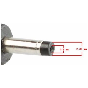 POWERTECH βύσμα για φορτιστή Asus laptop, M21, 19V, 2.35x0.7mm