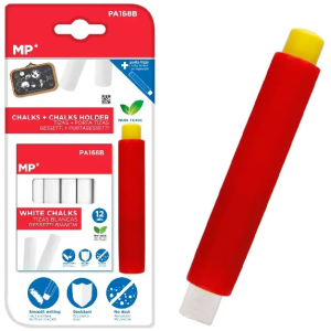 MP σετ κιμωλίες με θήκη PA168B, λευκές, 12τμχ