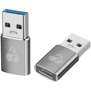 POWERTECH αντάπτορας USB 3.0 σε USB-C PTR-0147, 10 Gbps, 60W, γκρι
