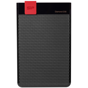 SILICON POWER Εξωτερικός HDD 4TB Diamond D30 D3L, USB 3.1, Black