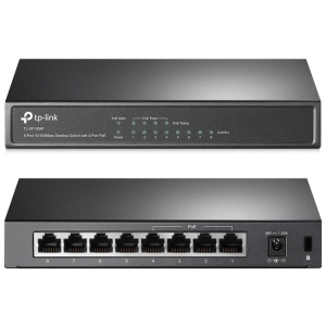 TP-LINK Desktop Switch TL-SF1008P 8 Θυρών, με 4-port POE, Ver. 6.0