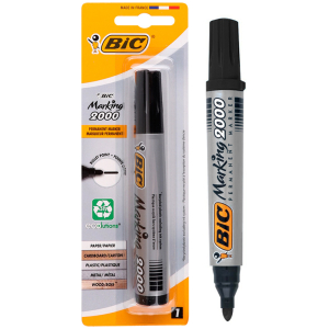 BIC ανεξίτηλος μαρκαδόρος 2000, bullet point, μαύρος