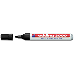 EDDING ανεξίτηλος μαρκαδόρος 3000, 1.5-3mm, επαναγεμιζόμενος, μαύρος