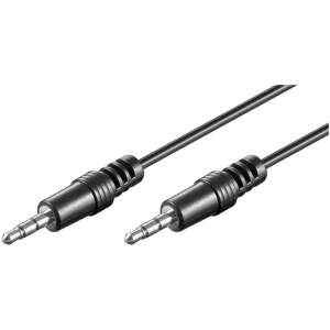 GOOBAY καλώδιο ήχου 3.5mm 51660, 3 pin stereo, copper, 5m, μαύρο