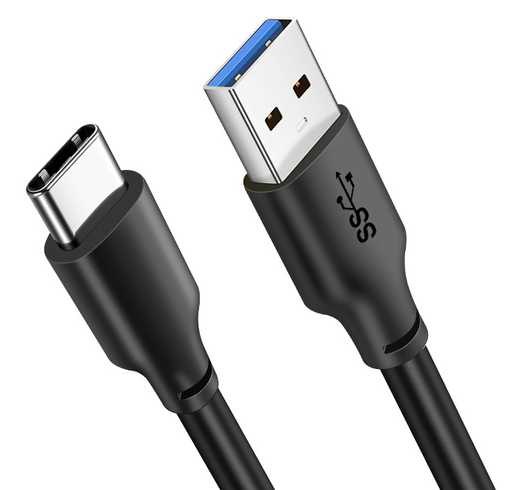 CABLETIME καλώδιο USB-C σε USB CMAMN, 15W, 5Gbps, 0.25m, μαύρο