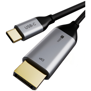 CABLETIME καλώδιο USB-C σε DisplayPort CT-CMDP2, 4K/60Hz, 1.8m, μαύρο