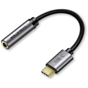 CABLETIME αντάπτορας USB-C σε 3.5mm CT-CMAUDIO, γκρι