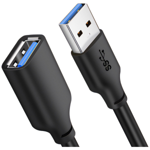 CABLETIME καλώδιο προέκτασης USB CT-AMAFN, 5Gbps, 2m, μαύρο