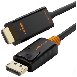 CABLETIME καλώδιο DisplayPort σε HDMI CT-AV585, 1080p/60Hz, 1.8m, μαύρο