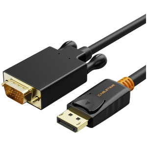 CABLETIME καλώδιο DisplayPort σε VGA CT-04G, 1080p, 3m, μαύρο