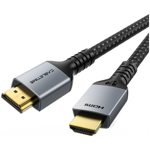 CABLETIME καλώδιο HDMI 2.1 CT-HM8K, 8K/60Hz, 48Gbps, 28AWG, 1m, μαύρο