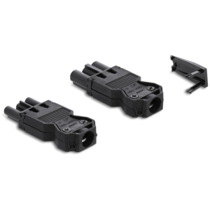 DELOCK σύνδεσμος εγκατάστασης 3-pole 64147, GST 18/3 set, μαύρος