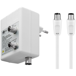 GOOBAY ενισχυτής κεραίας 67226, 2 συσκευές, DVB-T DVB-T2 DVB-C, λευκός