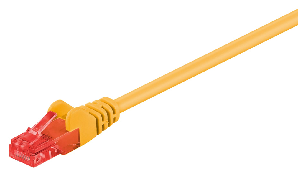 GΟOBAY καλώδιο δικτύου 68408, CAT 6 U/UTP, CCA, PVC, 3m, κίτρινο