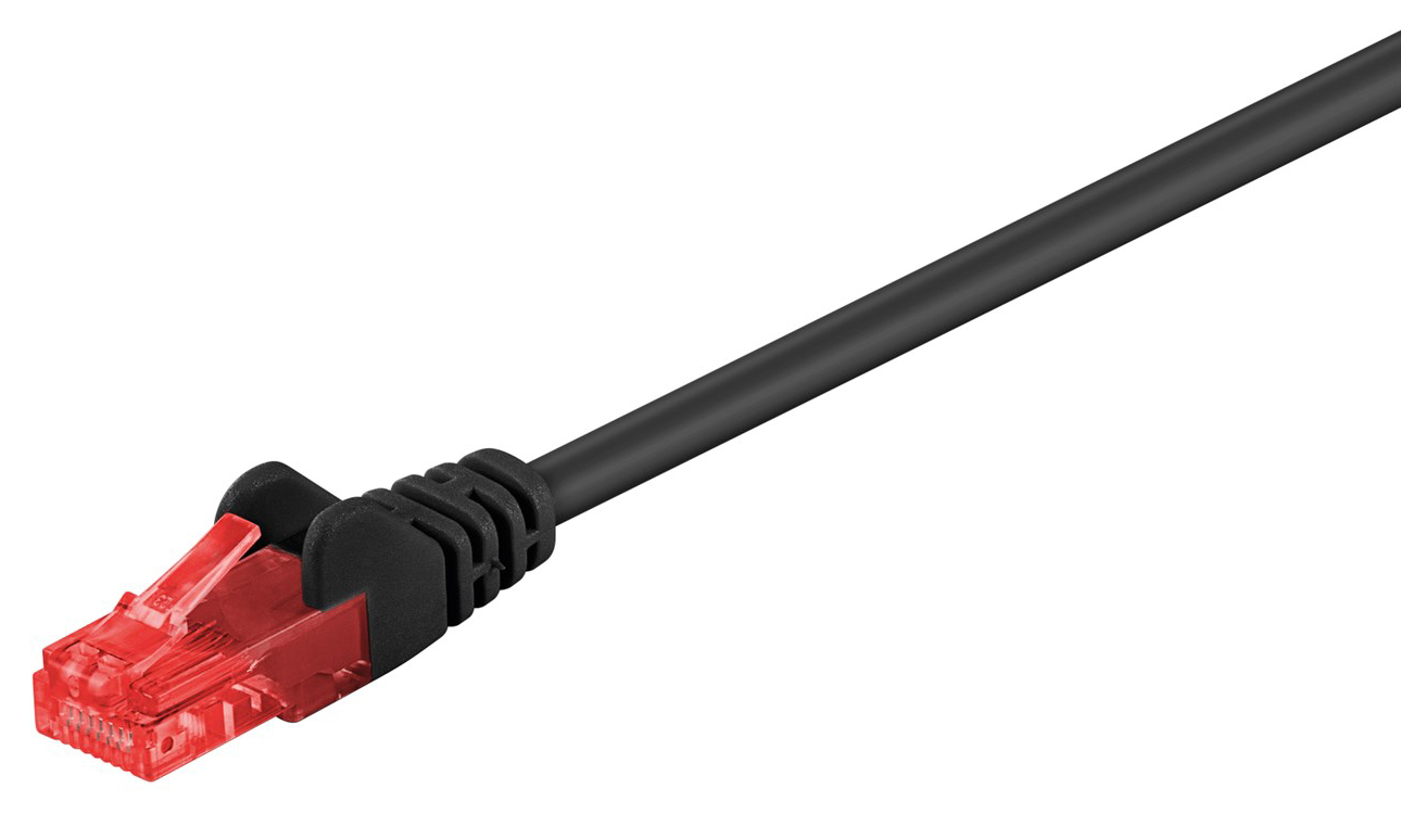 GΟOBAY καλώδιο δικτύου 68682, CAT 6 U/UTP, CCA, PVC, 3m, μαύρο