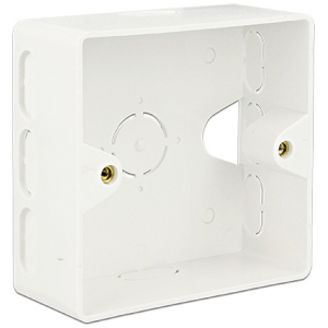 DELOCK οπίσθιο κουτί για Keystone πρίζα τοίχου 86128, λευκό