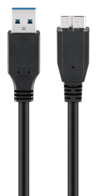 GOOBAY καλώδιο USB 3.0 σε USB 3.0 micro Τype B 95026, 1.8m, μαύρο
