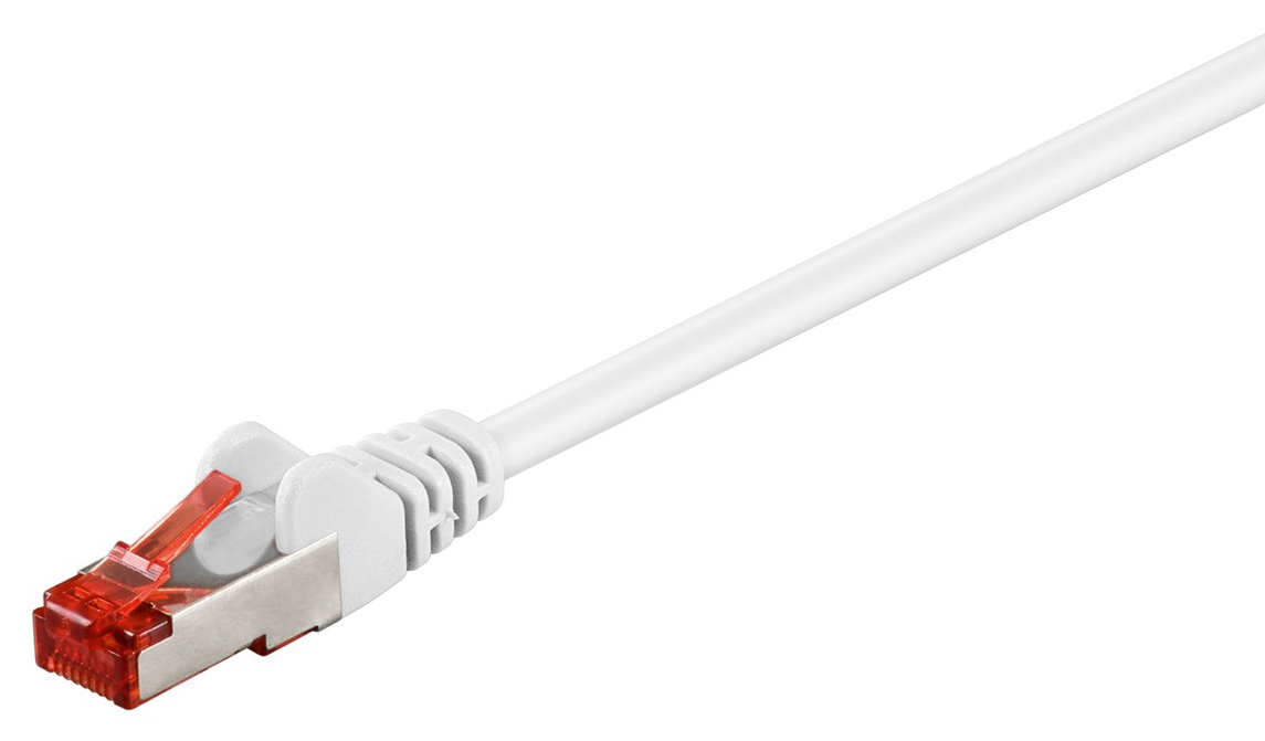 GOOBAY καλώδιο δικτύου 95511, CAT 6 S/FTP (PiMF), CCA, 3m, λευκό