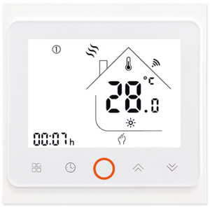 Smart θερμοστάτης πετρελαίου BHT-002-GBLW, WiFi, λευκός