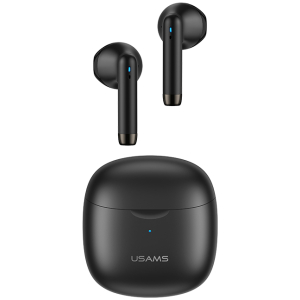USAMS earphones IA04 με θήκη φόρτισης, True Wireless, Φ13mm, μαύρα