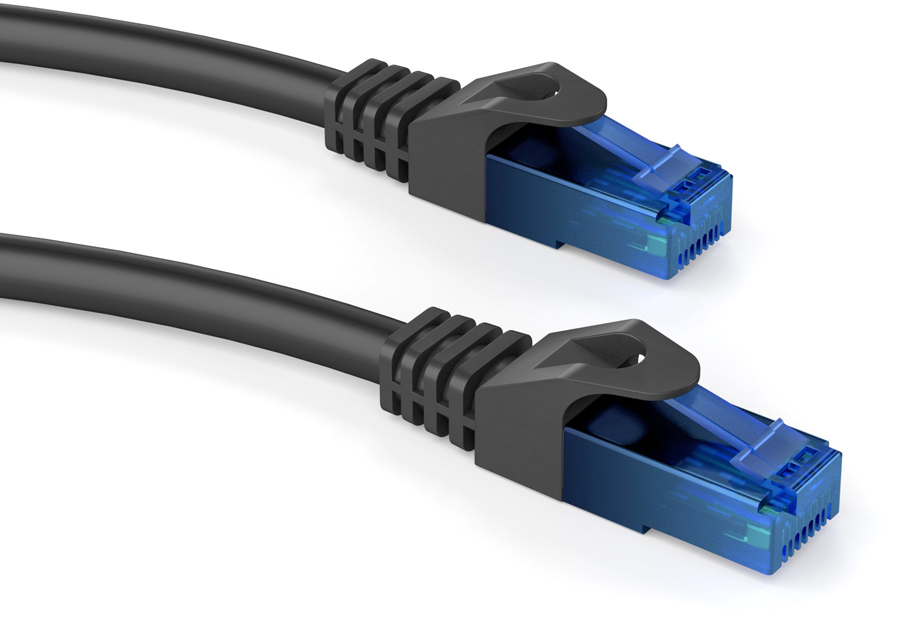 POWERTECH καλώδιο δικτύου CAB-N244, Cat 6 U/UTP, CCA 24AWG, 0.5m, μαύρο