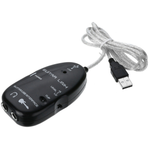 POWERTECH USB Guitar Link CAB-U140, για σύνδεση κιθάρας σε PC, 1m