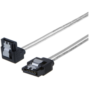 POWERTECH Καλώδιο SATA III 7pin σε 7pin 90° CAB-W034, flat, 0.3m