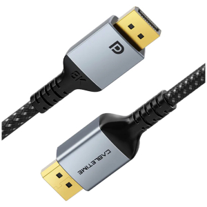 CABLETIME καλώδιο DisplayPort CT-DP8K, 32.4Gbps, 8K/60Hz, 3m, μαύρο